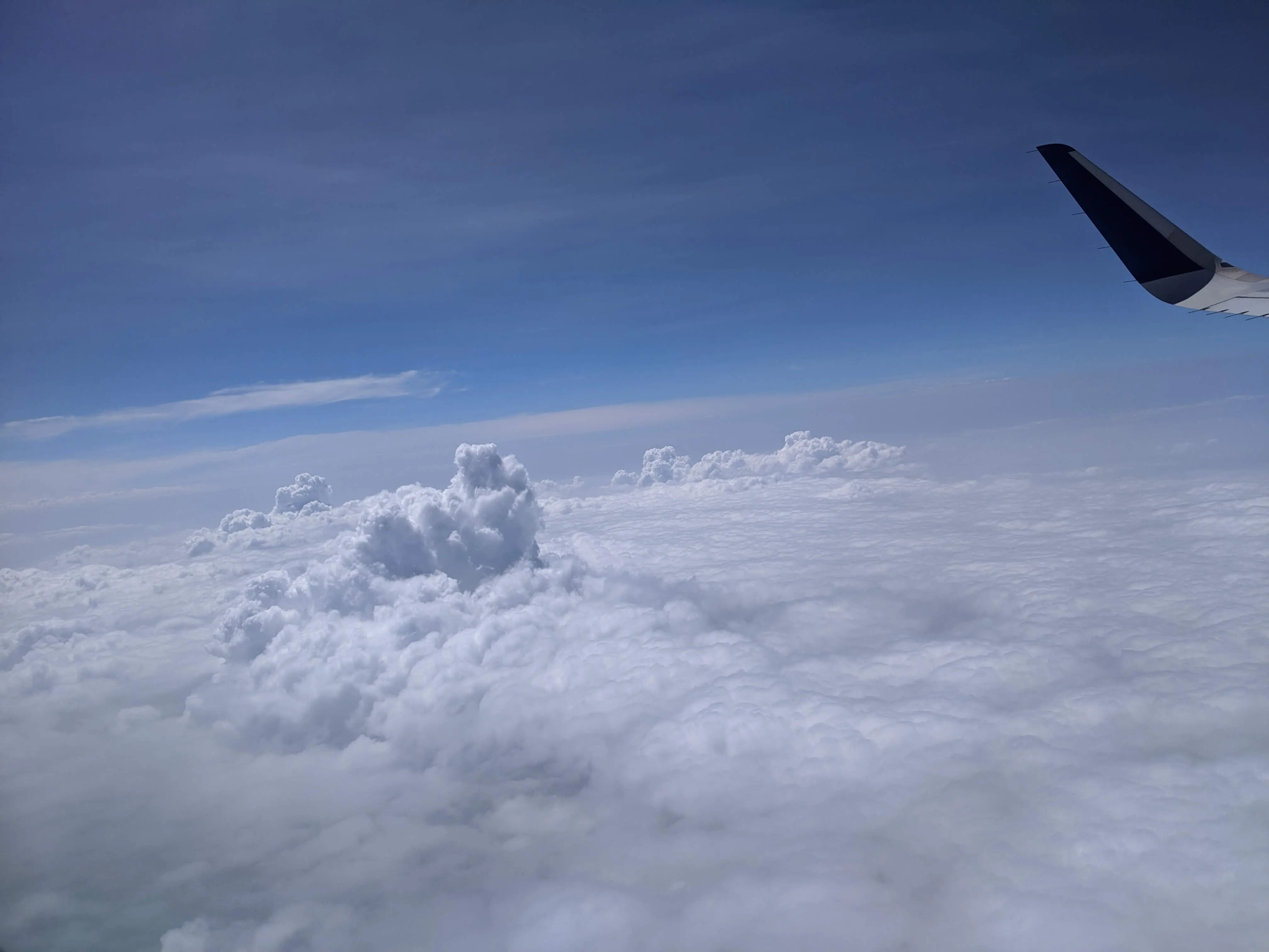 Dramatic clouds captured above the sky