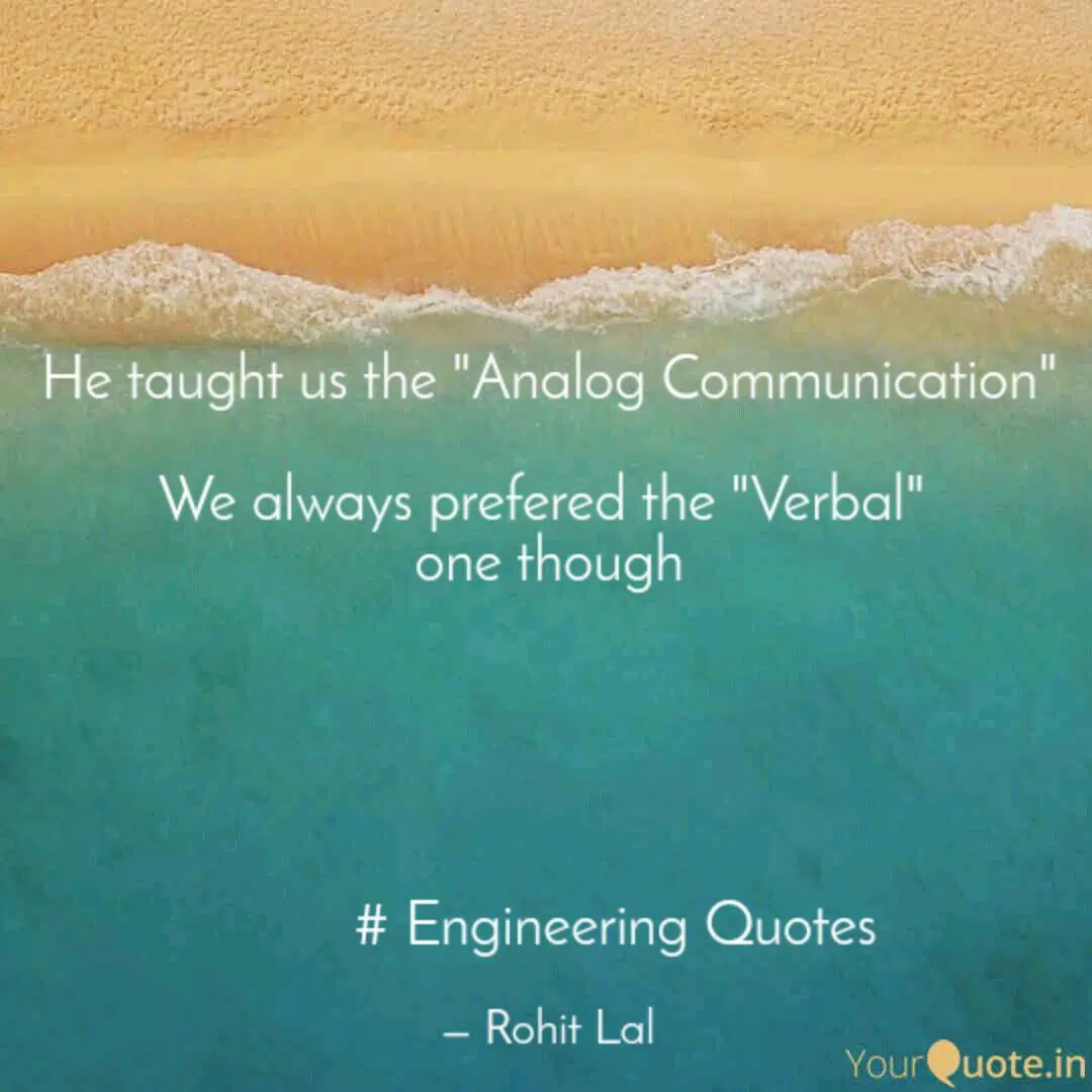 Rohit Lal Quotes - Communications - A pun on communications subject taught in classroom